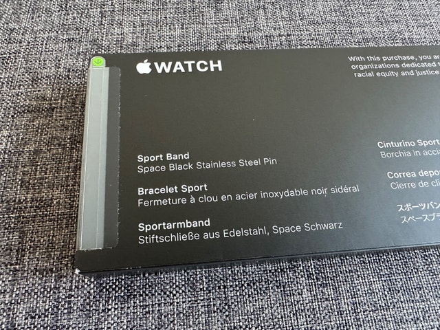 Apple Watch 40mm Black Unity Sport Band - Brand New - photo 3