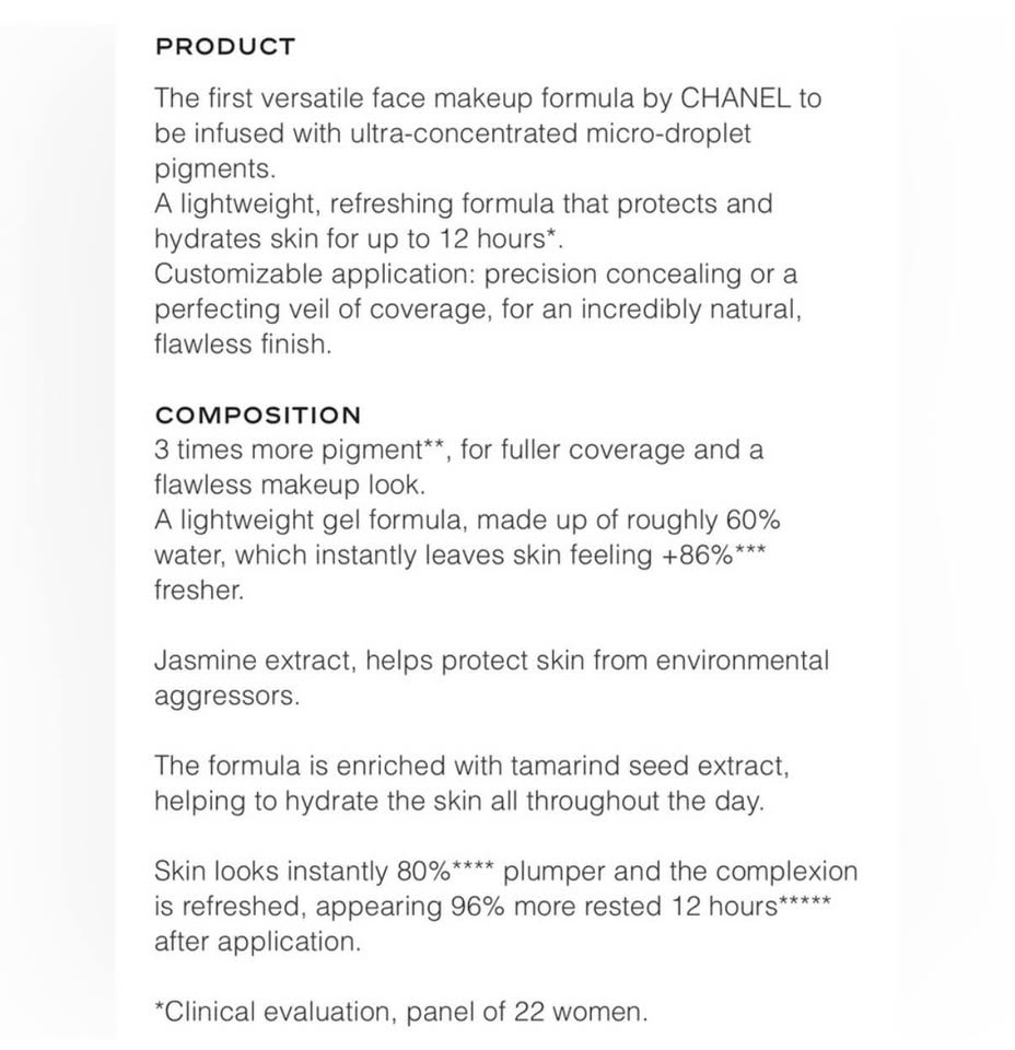 CHANEL Les Beiges Complexion Touch Foundation B20 - photo 3