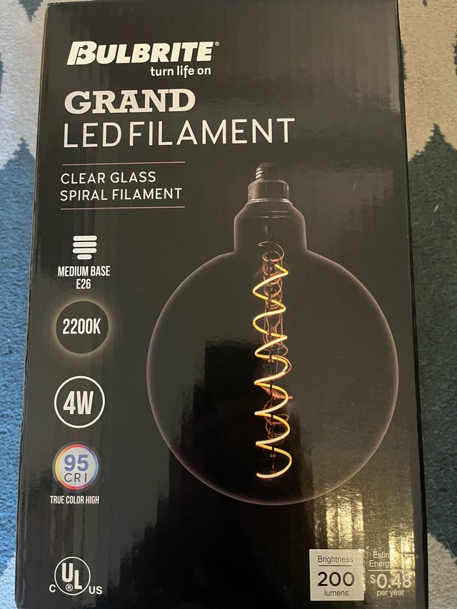 BriteLED Large LED Lightbulb - New (6 Available)