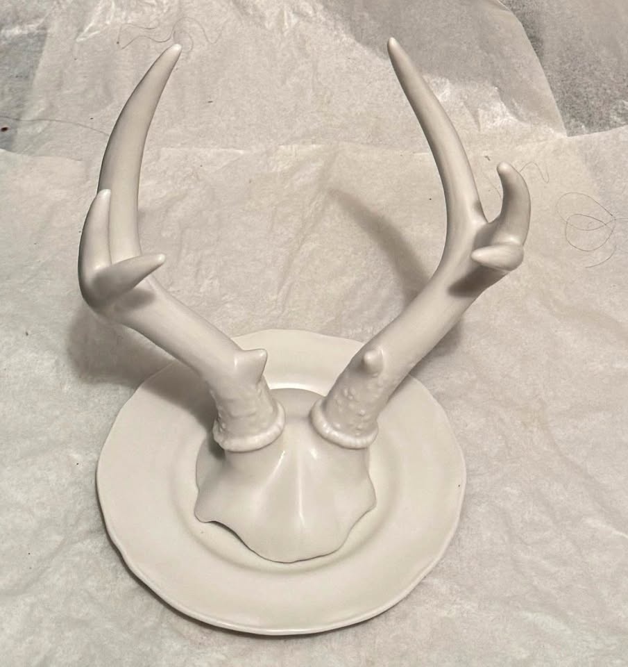 NEW Deer Antler Porcelain Jewelry Holder