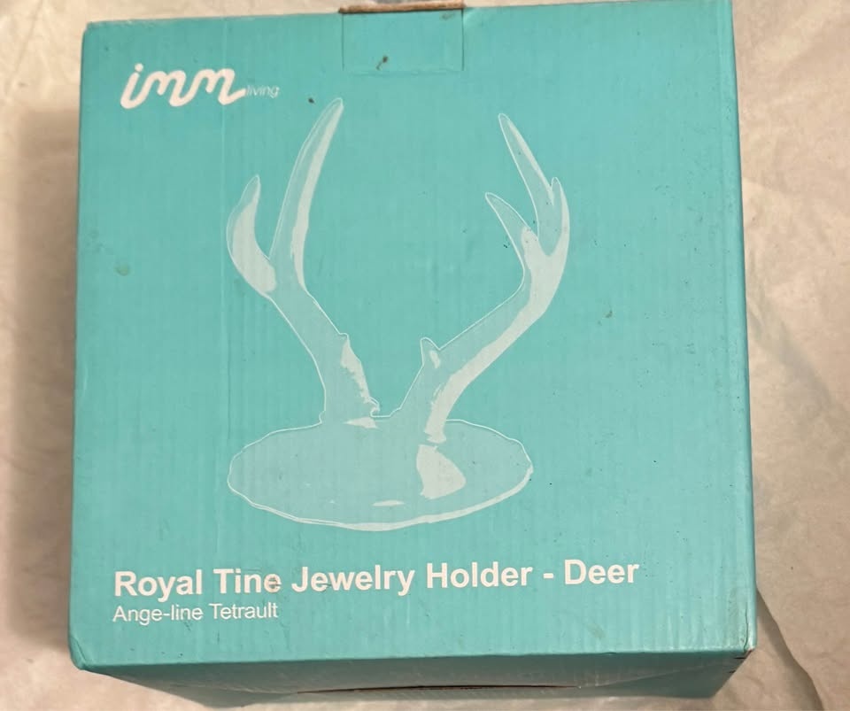 NEW Deer Antler Porcelain Jewelry Holder - photo 5