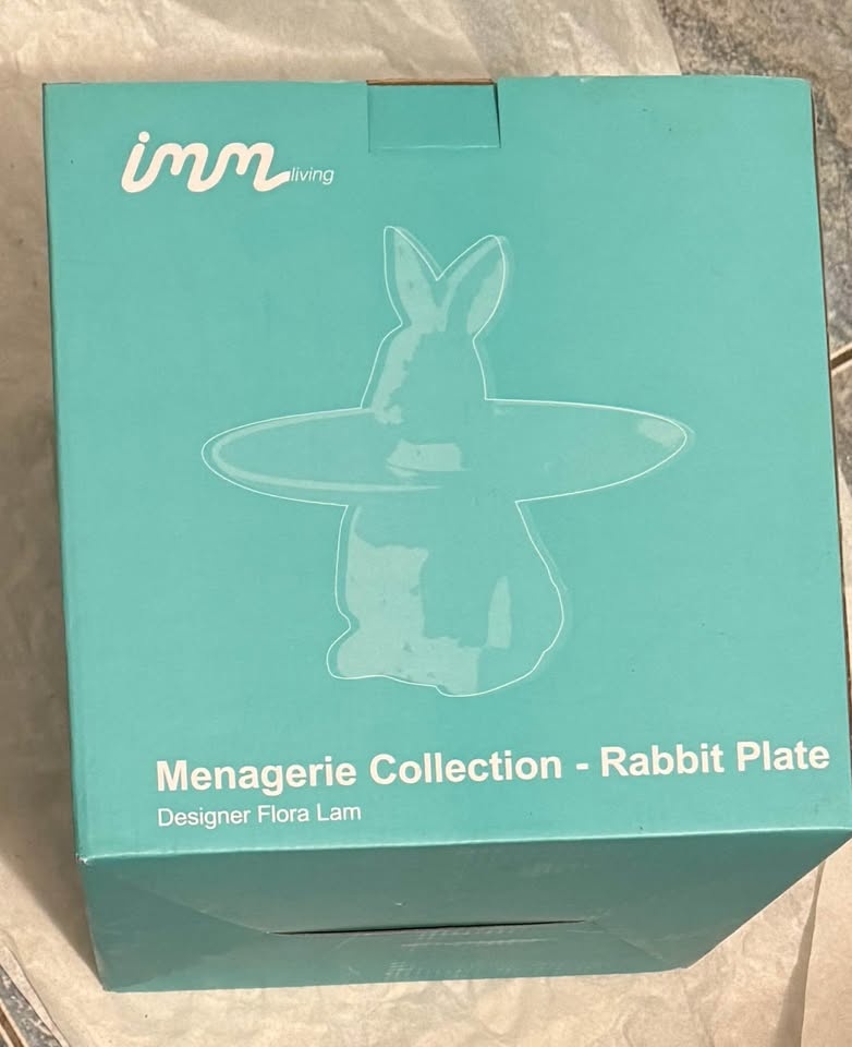 NEW Rabbit porcelain cake stand by Imm Living - photo 5