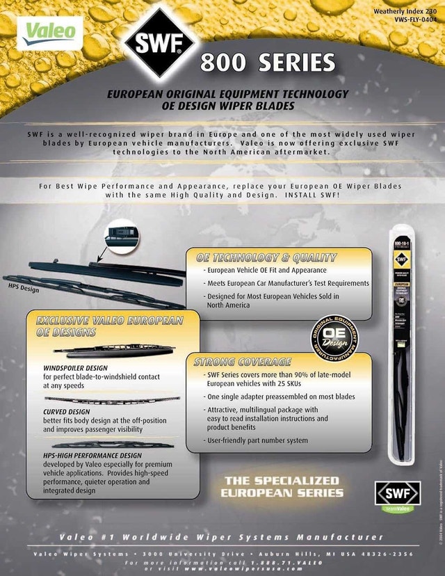 VALEO SMF 22" Spoiler Wiper Blade for Audi/BMW - photo 3