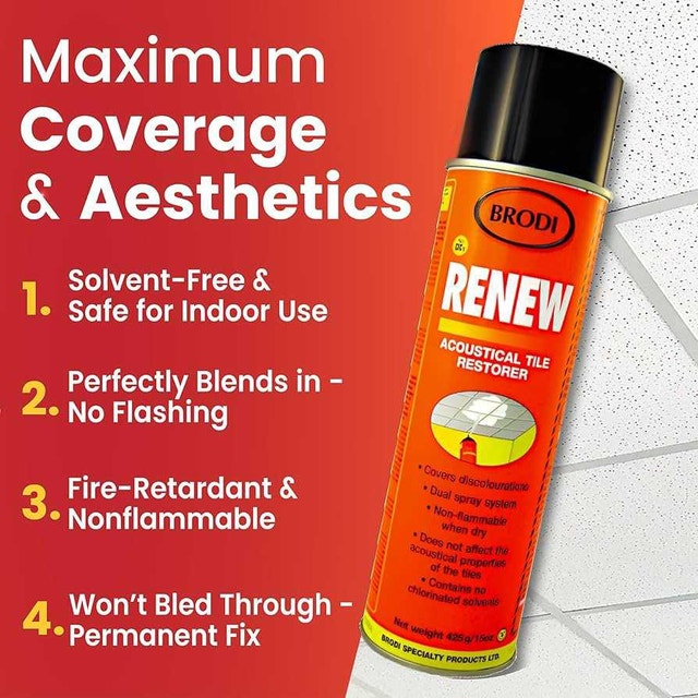 BRODI Renew Acoustic Ceiling Tile Spray Paint - photo 2