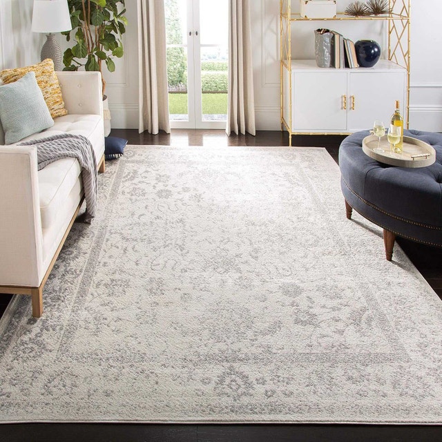 SAFAVIEH Adirondack Collection Square Rug, Ivory / Silver, ADR10 - photo 2