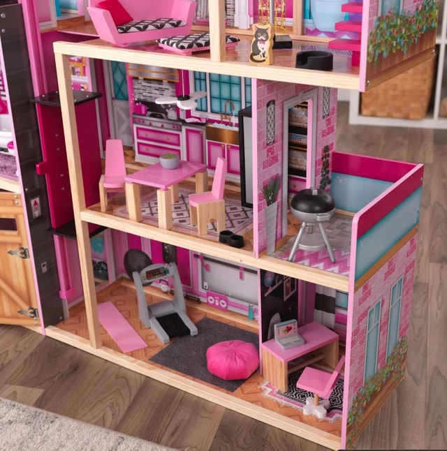 KidKraft Shimmer Mansion Wooden Dollhouse, Over 4 Feet Tall - photo 5