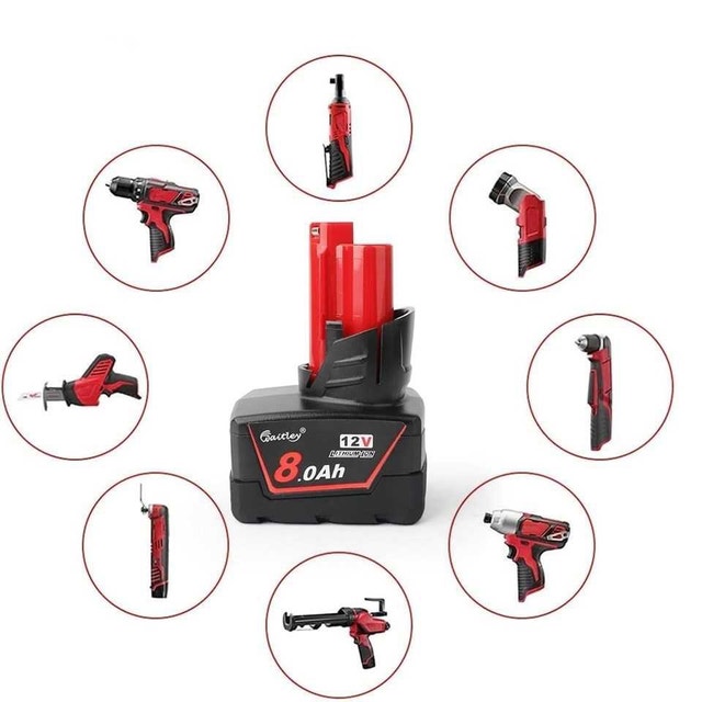 Milwaukee Compatible WAITLEY 12V, 8AH REPLACEMENT BATTERIES