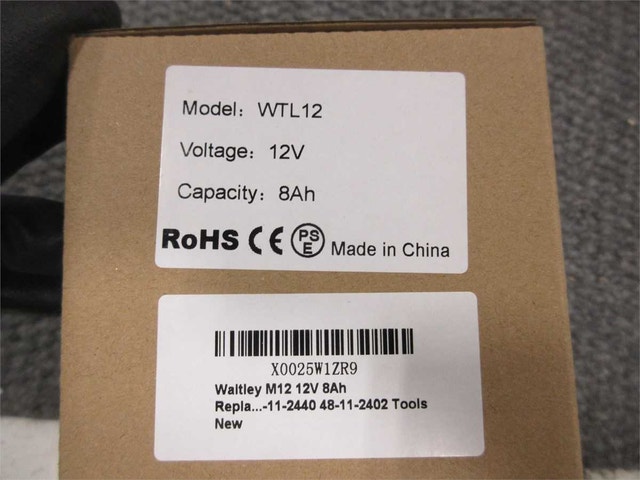 Milwaukee Compatible WAITLEY 12V, 8AH REPLACEMENT BATTERIES - photo 2