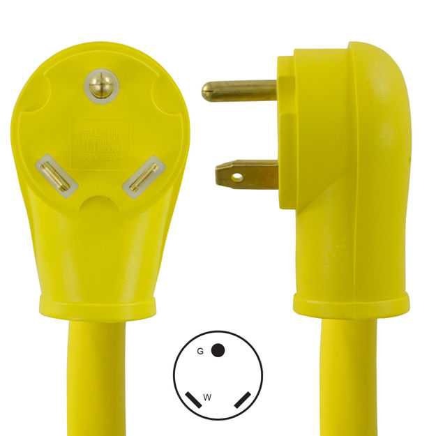 Conntek RV 1.5 ft Cordset 30a Male & Female - photo 2