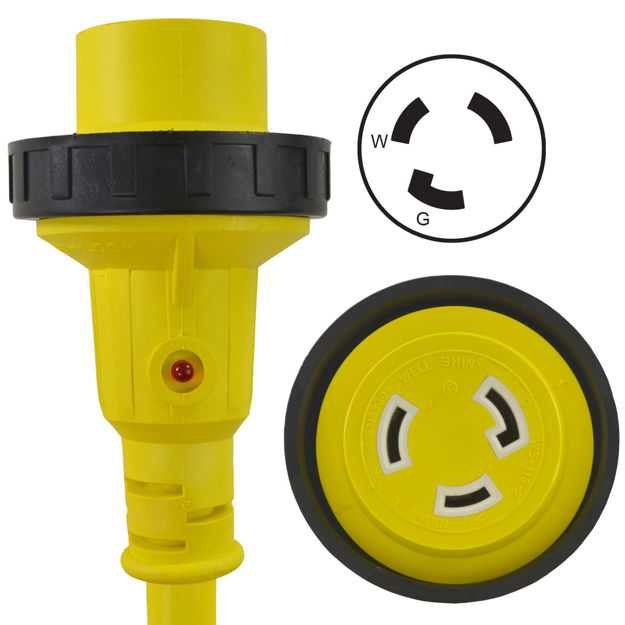Conntek RV 1.5 ft Cordset 30a Male & Female - photo 3