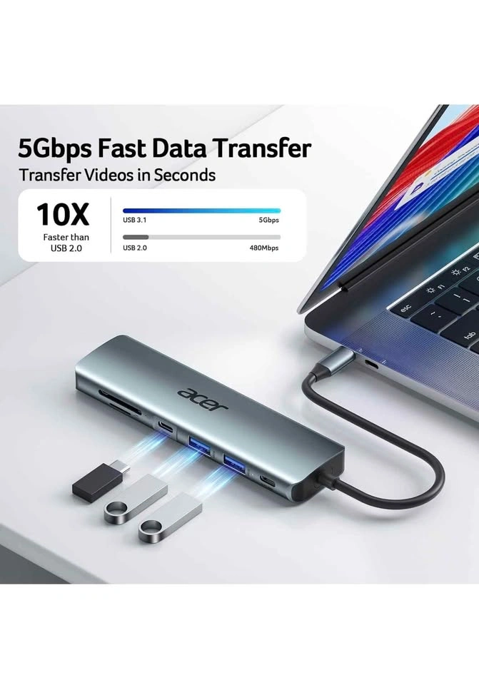 Acer 7 in 1 USB C Hub with HDMI - photo 4