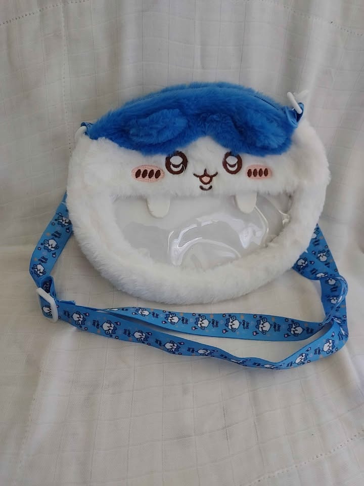Chiikawa Hachiware Bag with Transparent Front & Adjustable Strap
