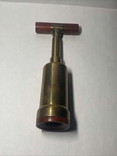 Rare Vintage Italian Solid Brass Corkscrew - photo 5
