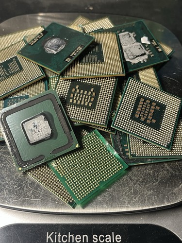 143.4g CPU Pins Scrap Gold Recovery Gold Plated Pins - photo 2
