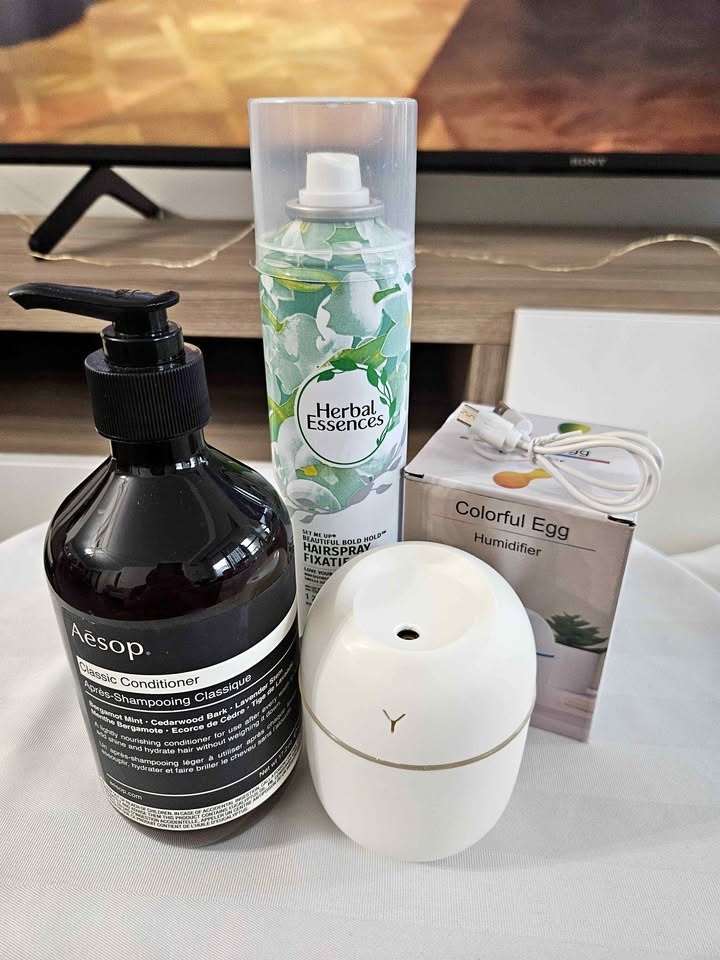 Hair Products - Humidifier, Conditioner, Hairspray