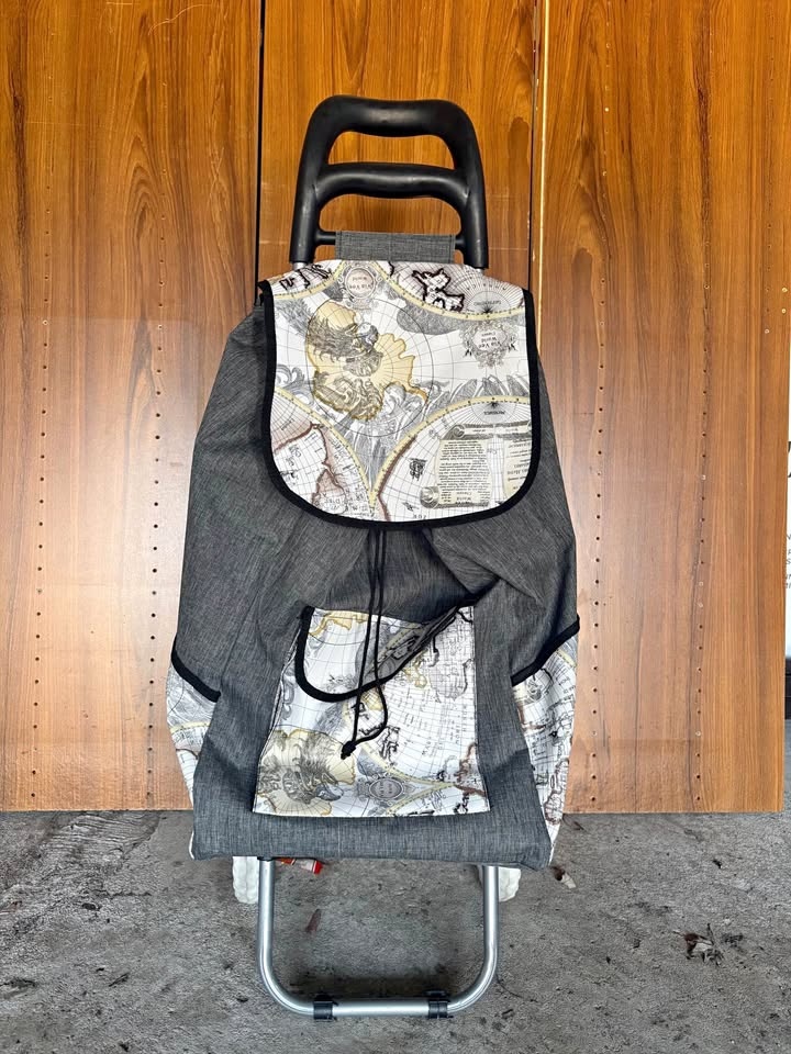 Grocery Cart with Map Design (B)