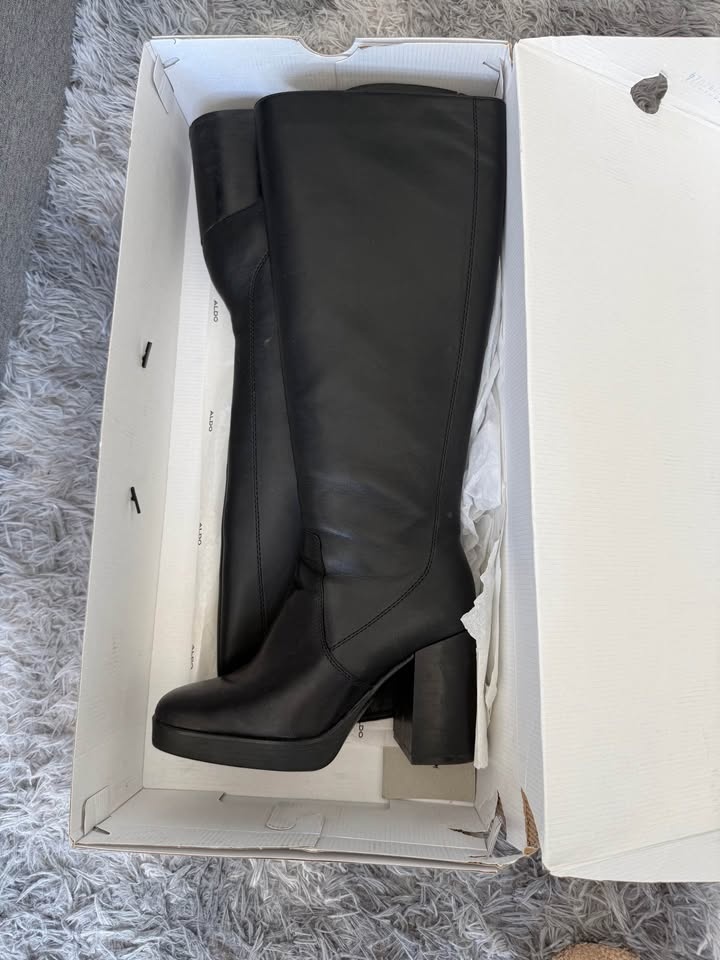 ALDO Black Knee High Boots US 8.5 - photo 2