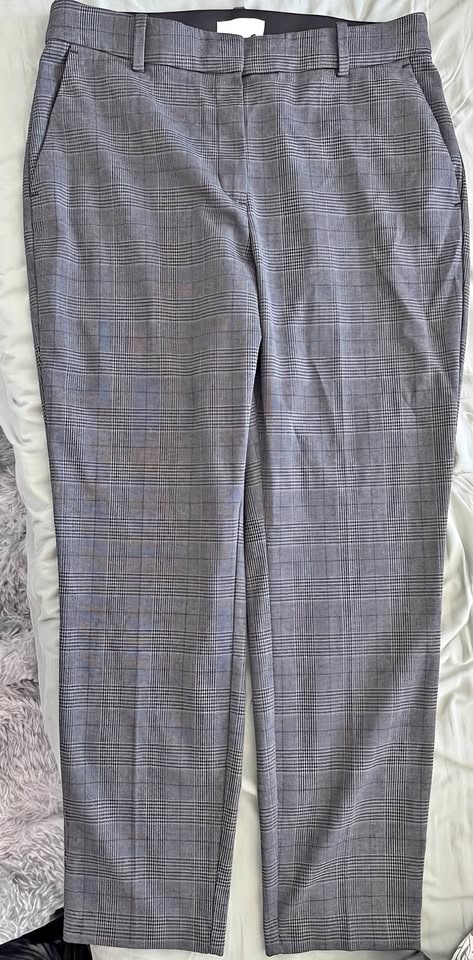 H&M Plaid Slacks / Cigarette Trousers – Size 10