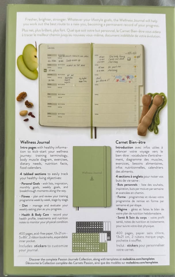 Moleskine Wellness Journal – Large Hard Cover (New) - photo 2