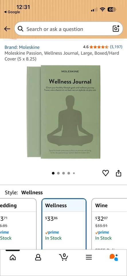 Moleskine Wellness Journal – Large Hard Cover (New) - photo 4