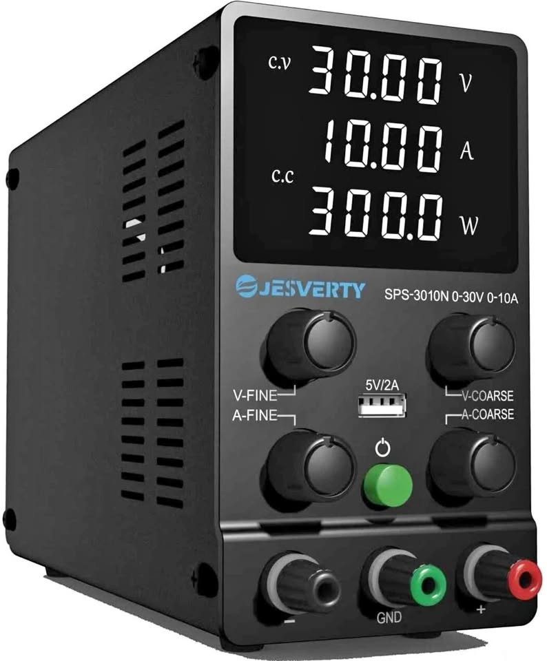 Adjustable DC Power Supply 0-30V 0-10A