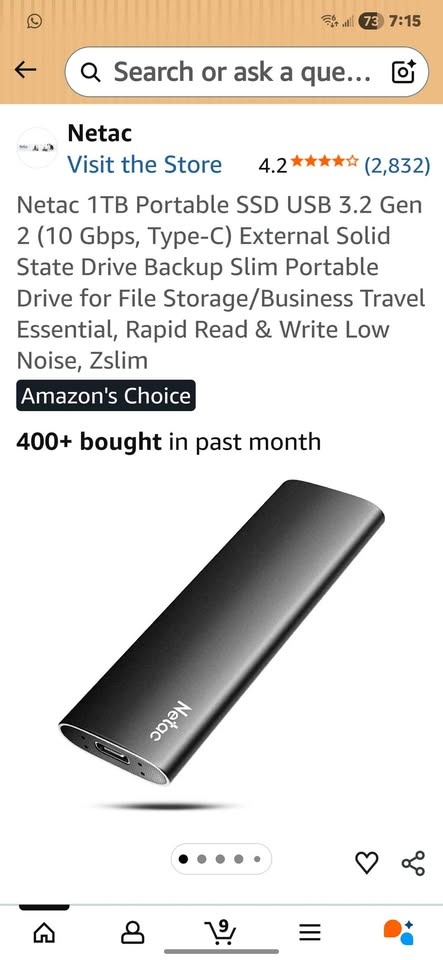 Netac 1TB Portable SSD - photo 2