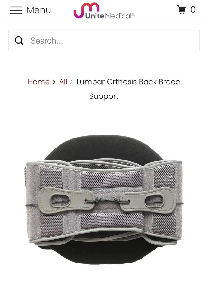 New Sealed Unite Medical Lumbar Orthosis Back Brace - photo 2