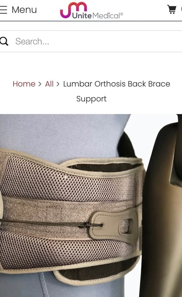 New Sealed Unite Medical Lumbar Orthosis Back Brace - photo 3