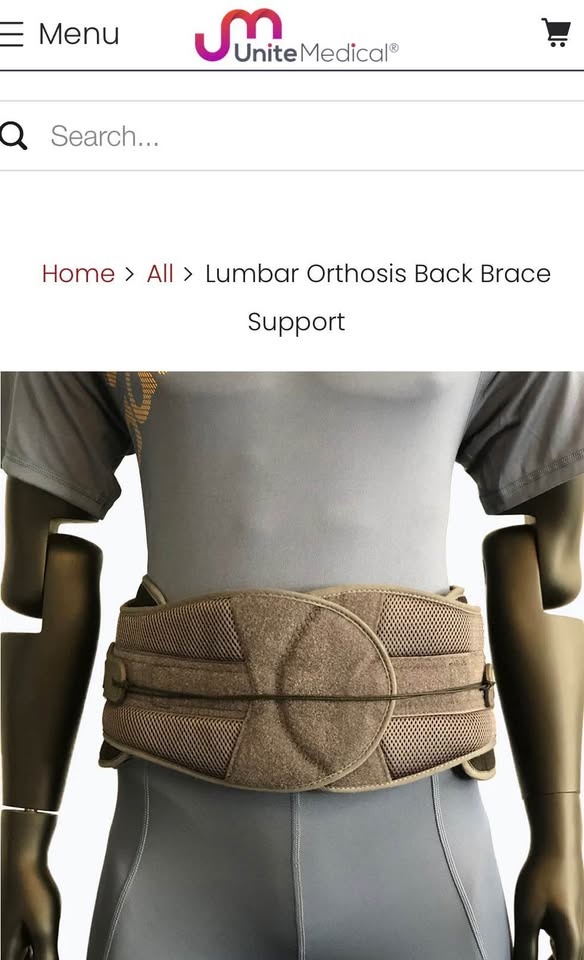 New Sealed Unite Medical Lumbar Orthosis Back Brace - photo 4