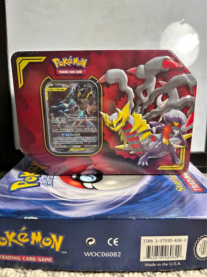 Giratina and Garchomp Tag Team GX Power Partnership tin