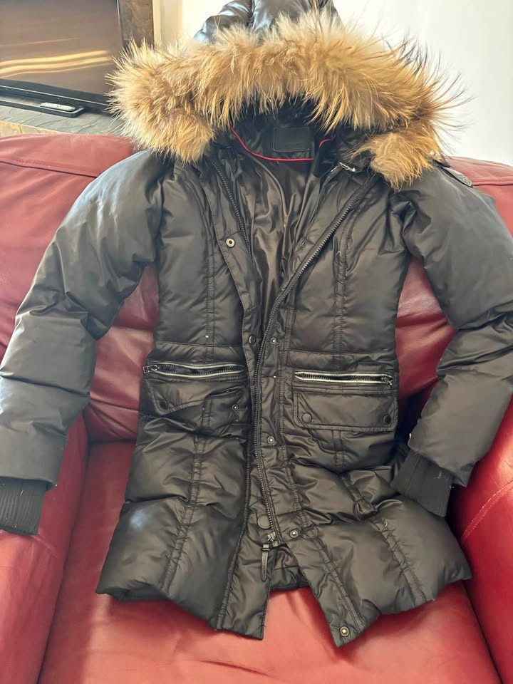 Women's Extra Small Mid Length Black Winter Jacket