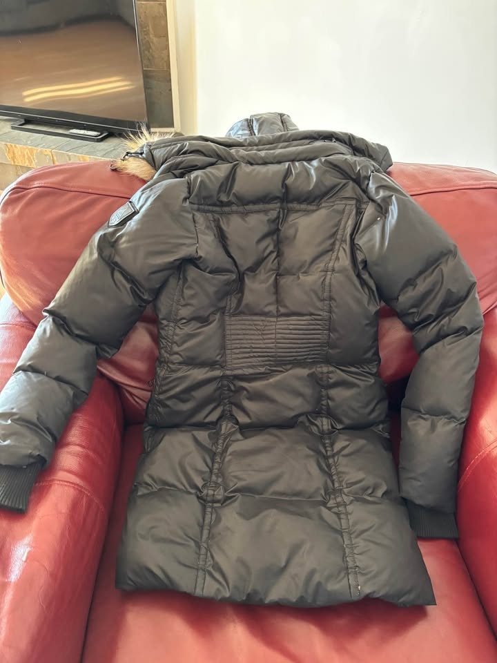 Women's Extra Small Mid Length Black Winter Jacket - photo 2