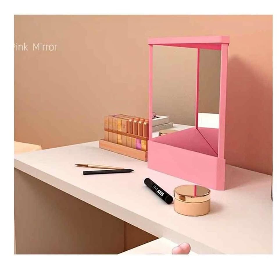 Pink True Mirror - Non-Reversing Makeup Mirror