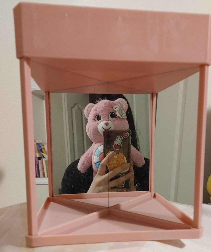Pink True Mirror - Non-Reversing Makeup Mirror - photo 2