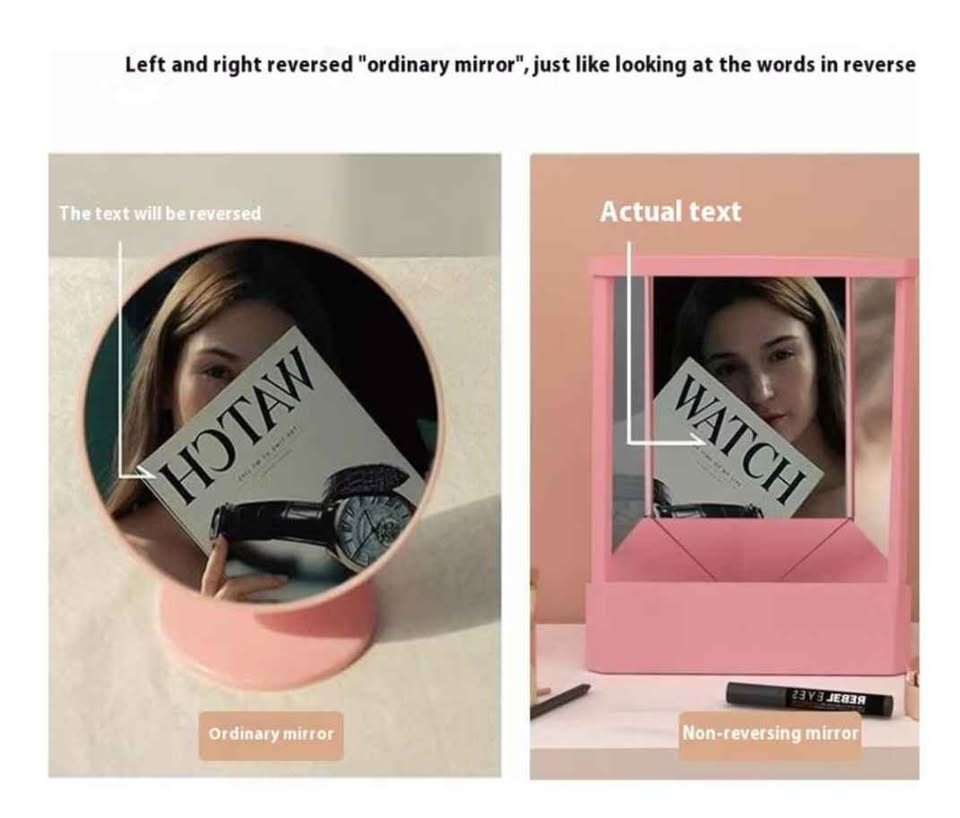 Pink True Mirror - Non-Reversing Makeup Mirror - photo 3