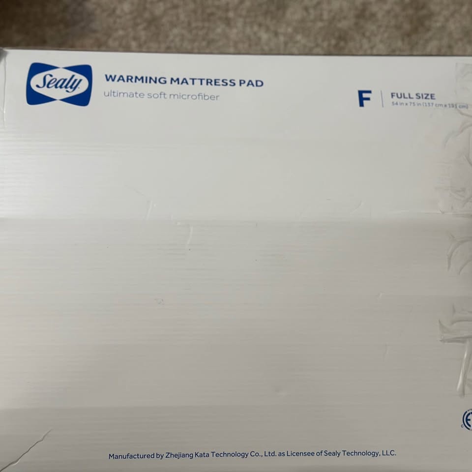 Sealy Heated Mattress Pad – Full Size – 10 Heat Settings – New - photo 4