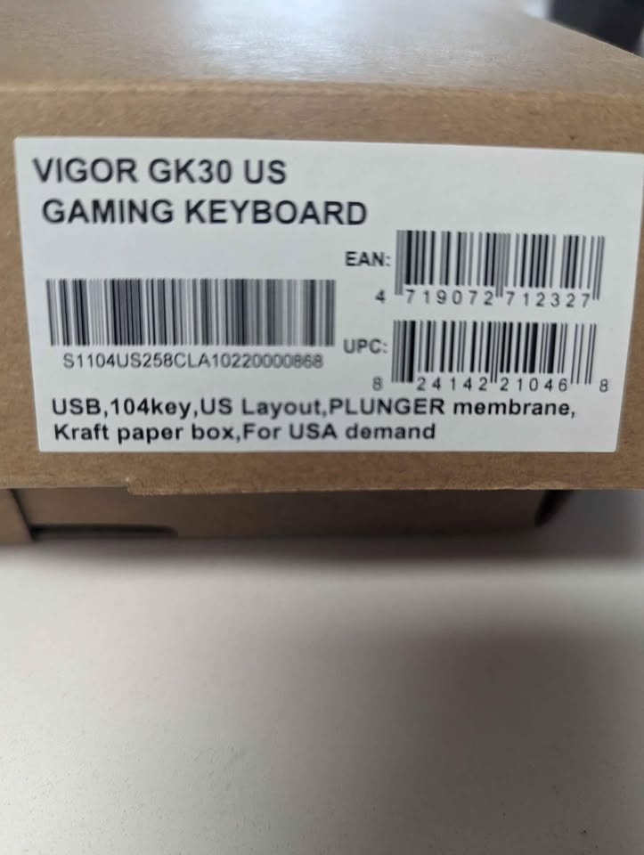 MSI Vigor GK30 Gaming Keyboard (USB Wired) - photo 3