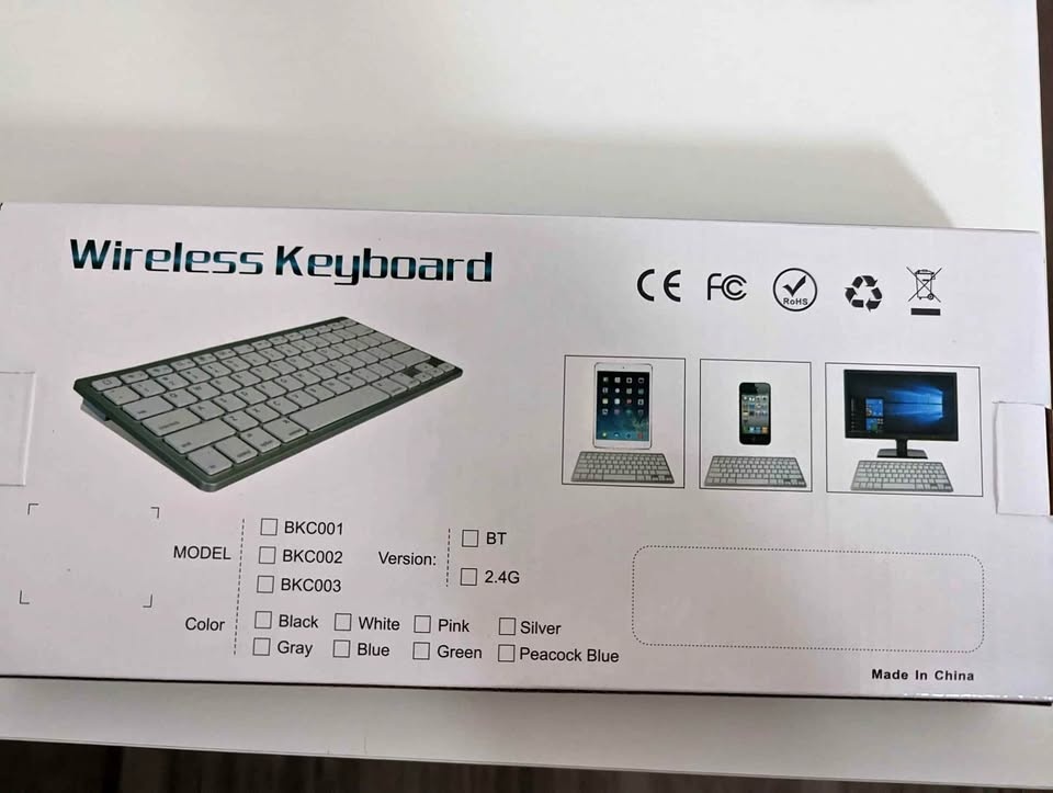 New in Box Prime Cables Bluetooth 3.0 Keyboard Slim Mini Wireles