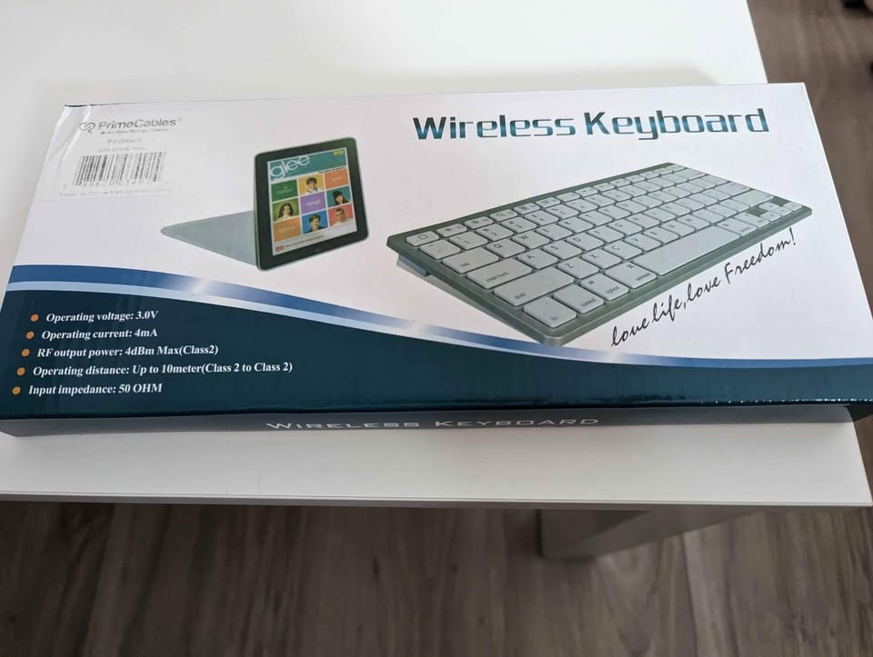 New in Box Prime Cables Bluetooth 3.0 Keyboard Slim Mini Wireles - photo 2