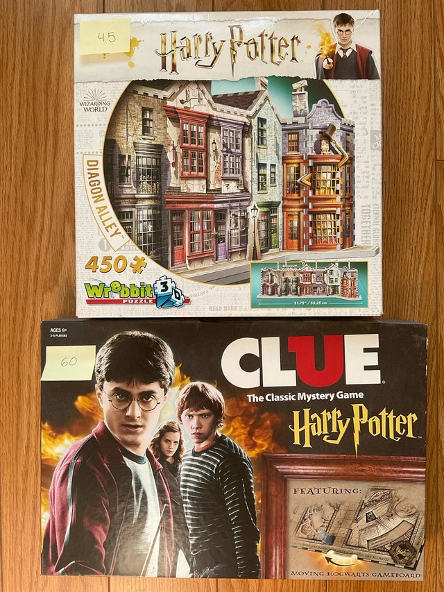 Harry Potter Clue Board Game + Diagon Alley 3D Puzzle