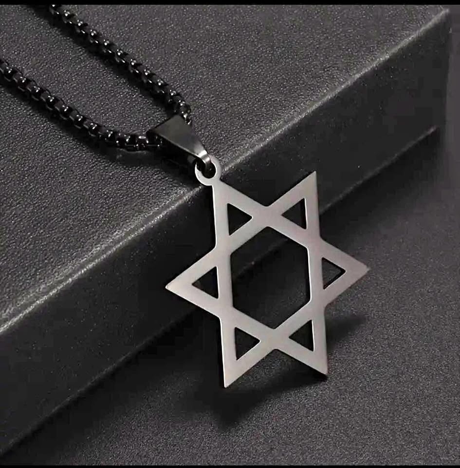 Star Of David Necklaces (Black)