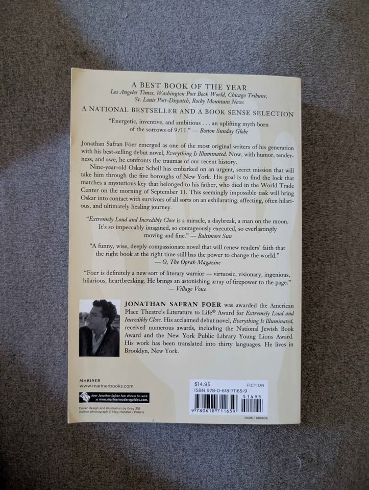 Extremely Loud & Incredibly Close book by Jonathan Safran Foer - photo 2