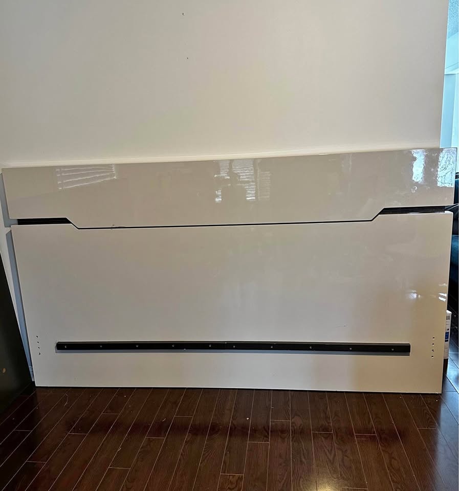 King Size Bed Frame with LED Lights & Mattress