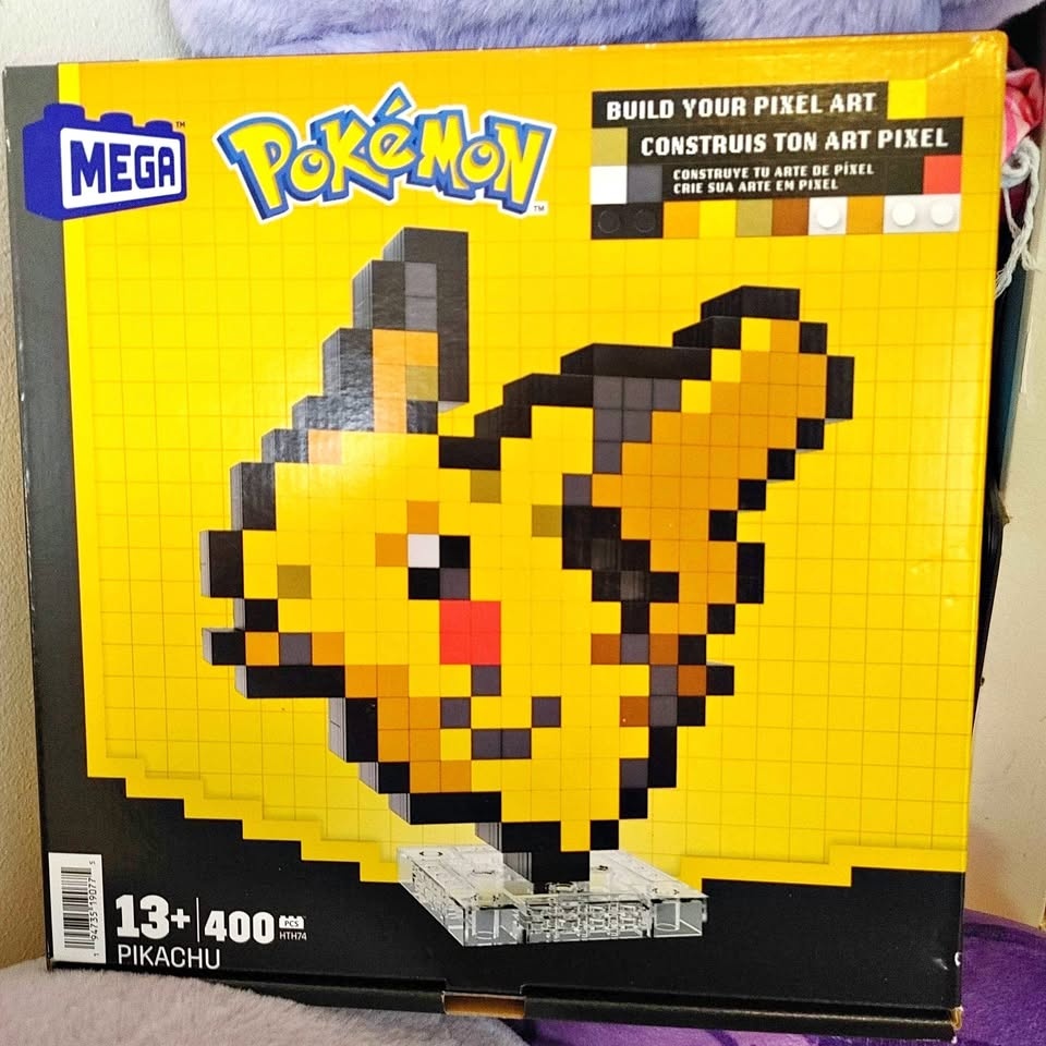 Mega Pokemon Pikachu Pixel Art Building Set
