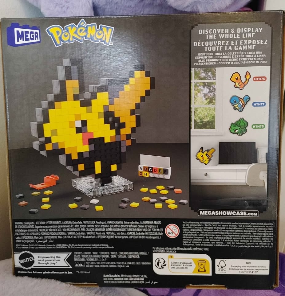 Mega Pokemon Pikachu Pixel Art Building Set - photo 2