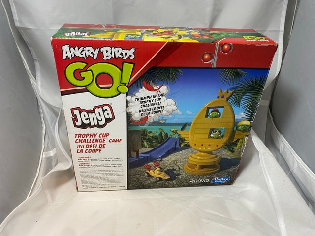 Angry Birds Go Jenga Trophy Cup Challenge Game COMPLETE Hasbro - photo 2