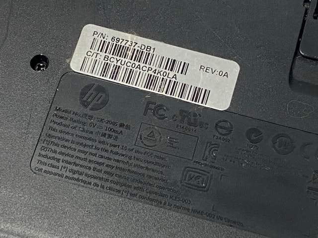 HP SK-2085 Keyboard Black Wired USB - photo 3