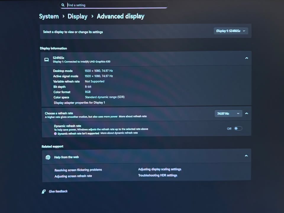 Samsung Monitor - 24" - Full HD - S24R65x - photo 3