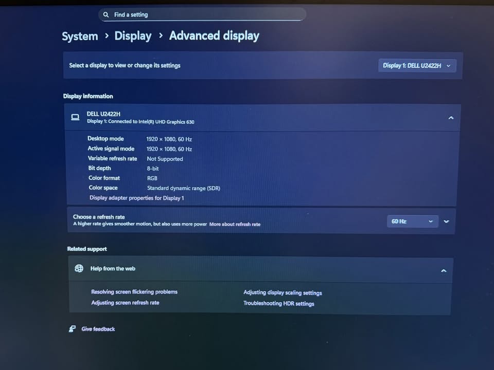 Dell Ultrasharp Monitor - 24" - U2422H - photo 3