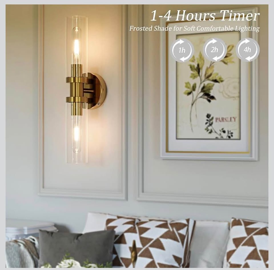 Rechargeable Wireless Wall Sconce w/ Remote & USB-C - photo 4